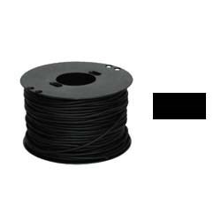 Шнурок каучук прямоугольный черный  4х2мм  - фото 20743