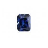 Синяя шпинель октагон принцесса  - 8,0х6,0 мм