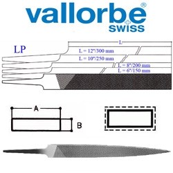Напильник плоский LP -1268  6&quot;/150мм  №2 конус